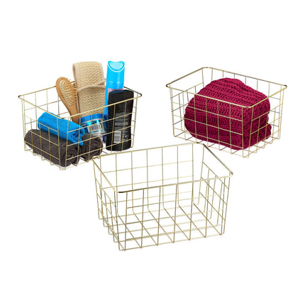 Wire baskets - set of 3