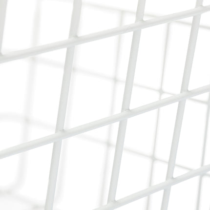 Wire baskets with wooden handles 2-pack