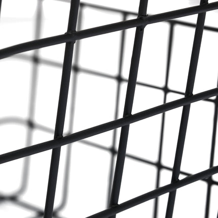 Wire baskets with wooden handles 3-pack