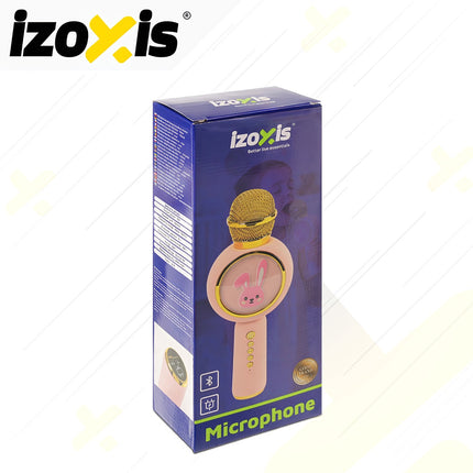 Wireless Bluetooth Karaoke Microphone for Kids, Pink