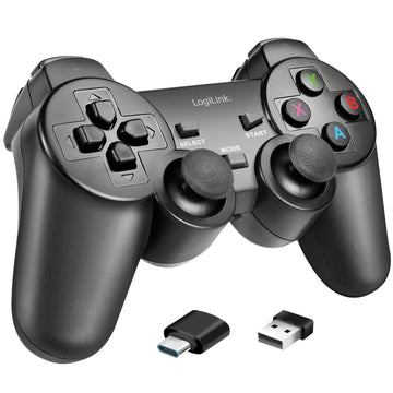 Wireless Gamepad 2.4 GHz, Black – PC & Android Compatible