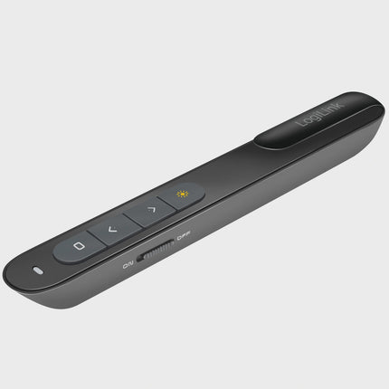 Wireless Presenter with Laser Pointer, Black, 50m Range
