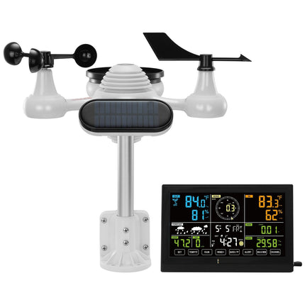 Wireless Weather Station, 7-in-1 Sensor, 7.5-Inch Display