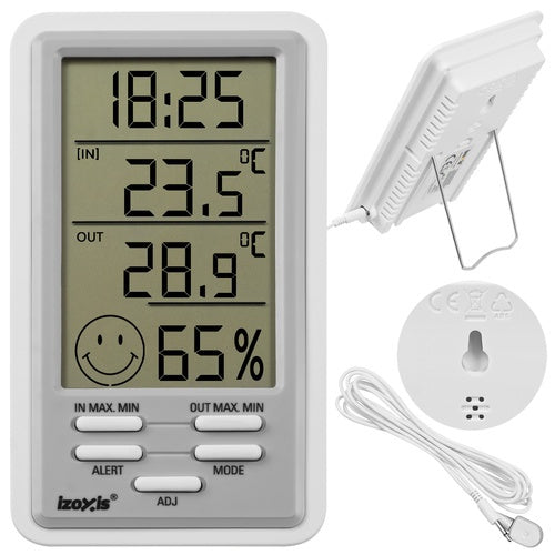 Wireless Weather Station with LCD Display and Alarm