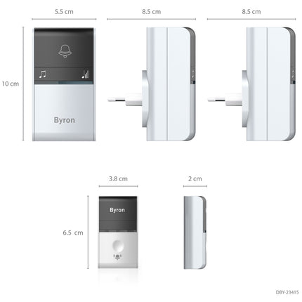 Wireless doorbell Kinetic Not batted. x2 reception