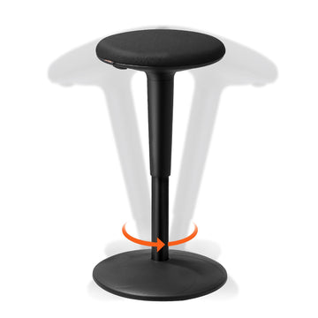 Wobble Chair Stool, Height Adjustable 21.7-28.3 in, Black