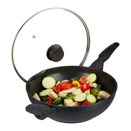 Wok pan with lid 30 cm
