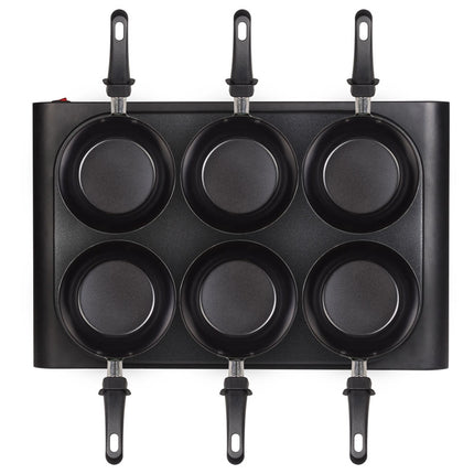 Wokset 6 colored pans