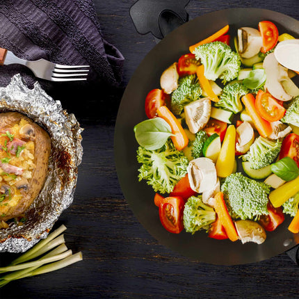 Wok with lid induction