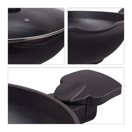 Wok with lid induction