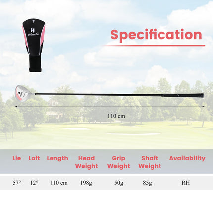 Women's 12 460cc Golf Driver, Graphite Shaft, Headcover