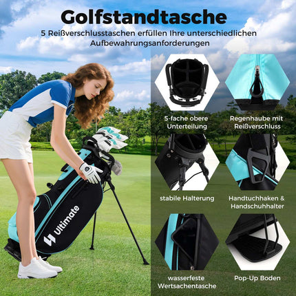 Women's 15-Piece Golf Club Set with Bag & Rain Cover