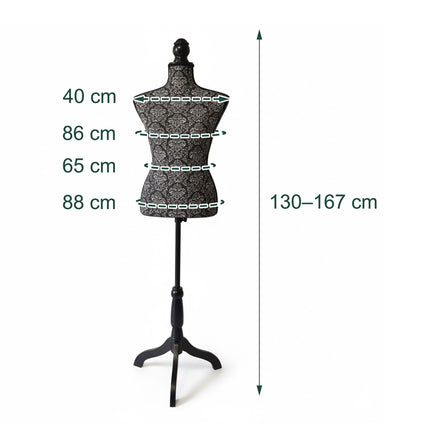 Women's Dress Form, Adjustable Mannequin 36/38