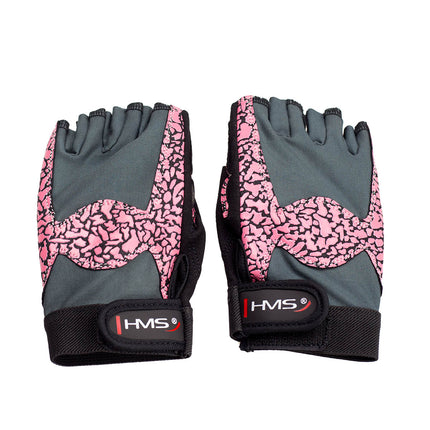 Women's Fitness Gloves, Size S, Pink/Gray