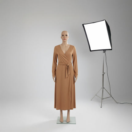 Women's Mannequin with Stand – Movable Arms, Glass Base