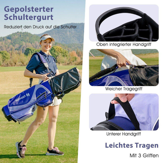 Women's golf club set 11-piece golf club sets right-handed with rain cover purple