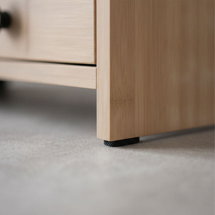 Wood Monitor Riser with 2 Drawers, 12.5 x 47 x 18 cm