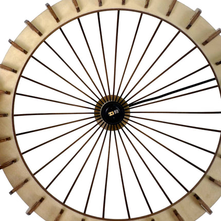 Wood Slat Pendant Light – Dining Room Illumination