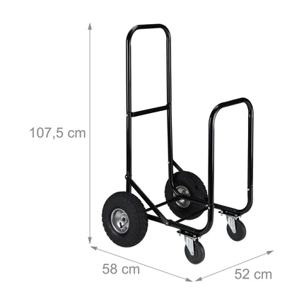 Wood cart with wheels