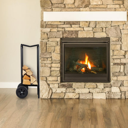 Wood cart with wheels