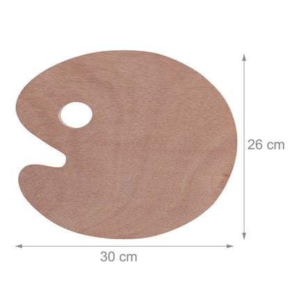 Wooden Artist Mixing Palettes, Set of 5