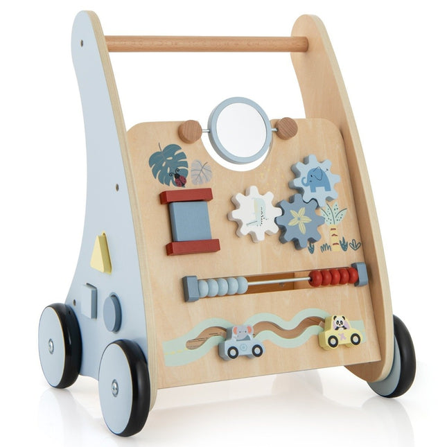 Wooden Baby Walker with Activity Center – Montessori Learning