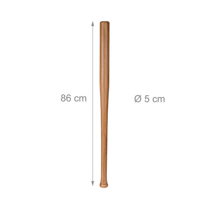 Wooden Baseball Bat 34"" – Sturdy Beech Wood
