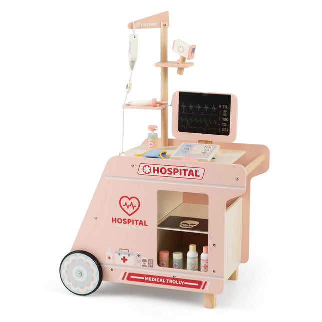 Wooden Doctor Playset with CT Machine & Accessories