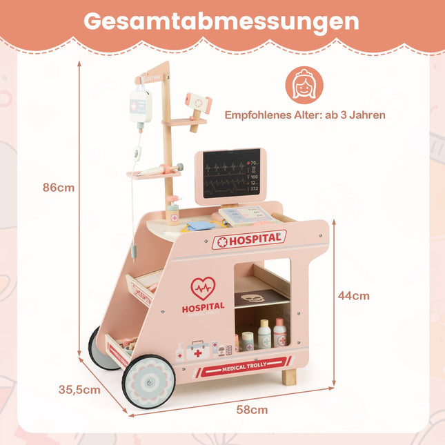Wooden Doctor Playset with CT Machine & Accessories