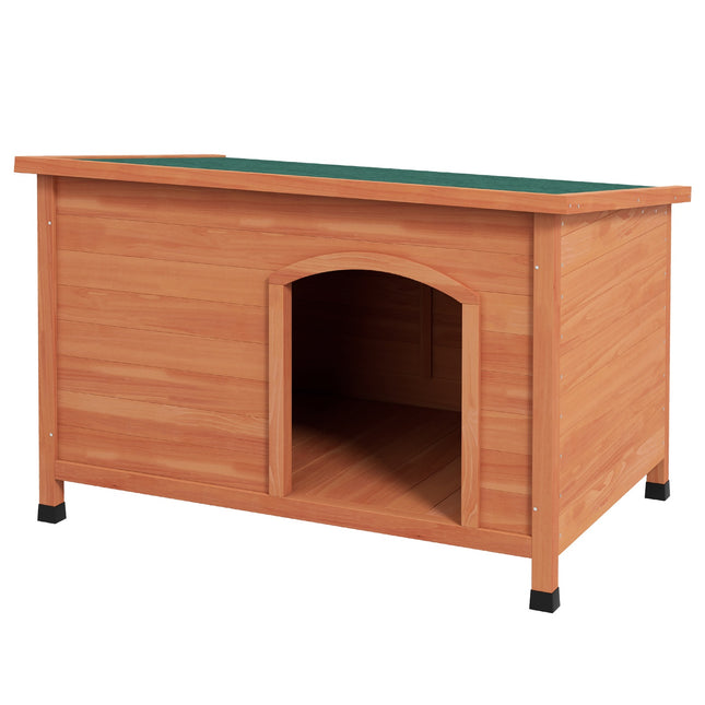 Wooden dog kennel, raised, removable floor, 100 cm