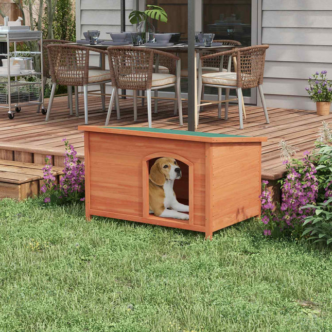 Wooden dog kennel, raised, removable floor, 100 cm