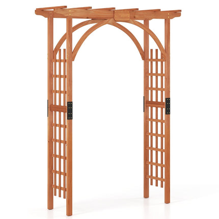 Wooden Garden Arch for Climbing Plants, 213 cm Tall
