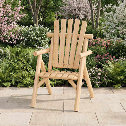 Wooden Garden Bench, Natural Finish, 2-Person, 300kg Capacity