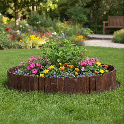Wooden Garden Edging, Flexible, Weather-Resistant
