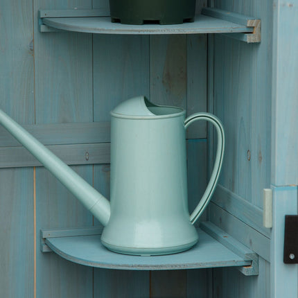 Wooden Garden Shed, Weatherproof, 77x54x179 cm, Blue/Green