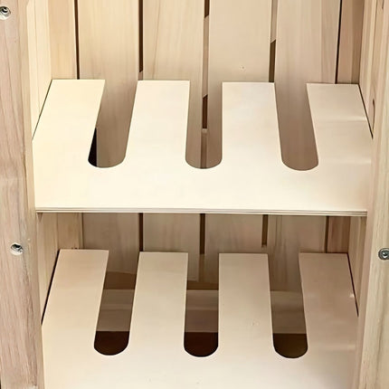Wooden Hobby Horse Stable for 2 Horses