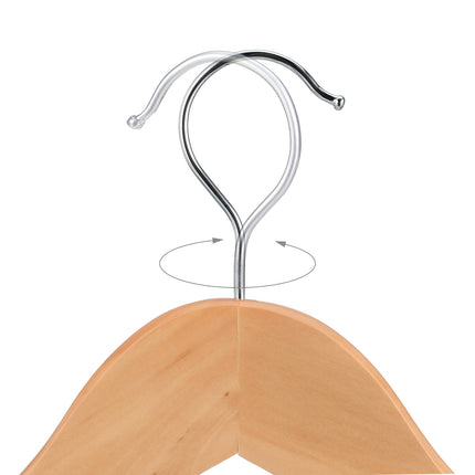 Wooden Kids' Clothes Hangers, Set of 20, Non-Slip