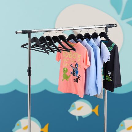 Wooden Kids' Clothes Hangers, Set of 20, Non-Slip