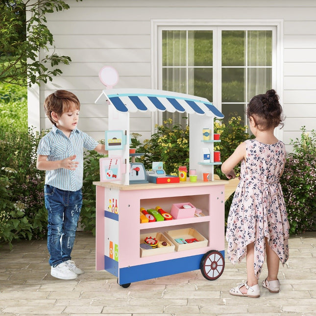 Wooden Kids Food Truck with 30 Accessories, Ages 3+