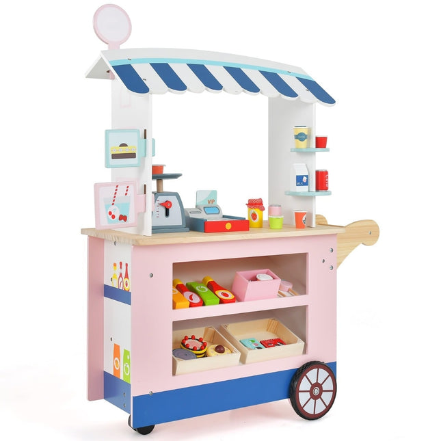 Wooden Kids Food Truck with 30 Accessories, Ages 3+