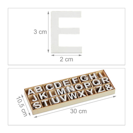 Wooden Letters Set – 324 Pcs for Crafting & Design