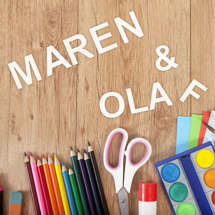 Wooden Letters Set – 324 Pcs for Crafting & Design