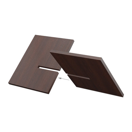 Wooden Magazine Holder, X-Design, Dark Walnut