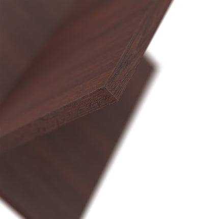 Wooden Magazine Holder, X-Design, Dark Walnut