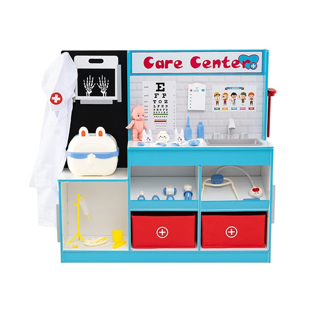 Wooden Medical Playset with X-Ray & EKG Monitor