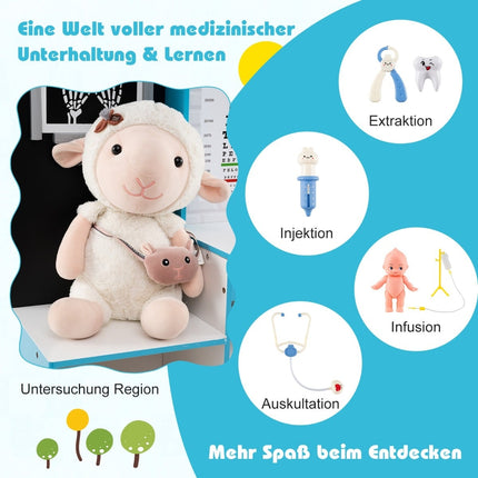 Wooden Medical Playset with X-Ray & EKG Monitor