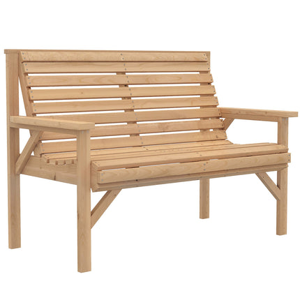 Wooden Outdoor Bench, Weatherproof, 260kg Capacity