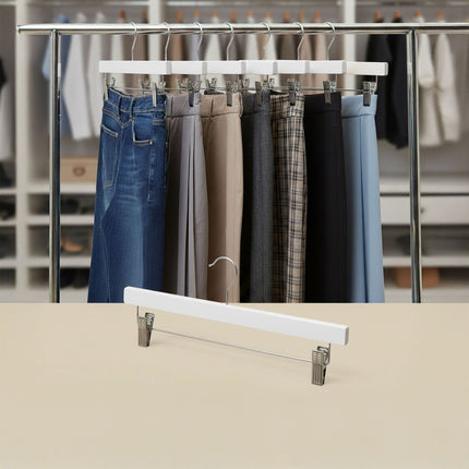 Wooden Pants Hangers Set of 12
