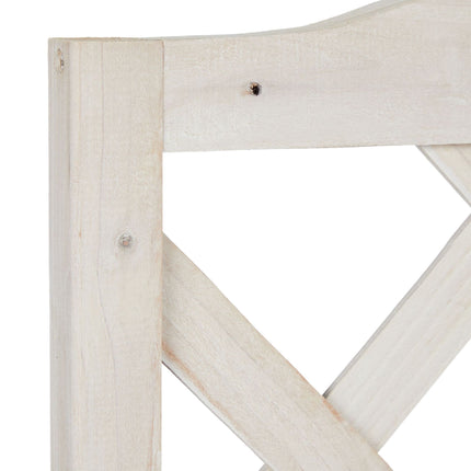 Wooden Planter Box With Trellis, White – Climbing Plants