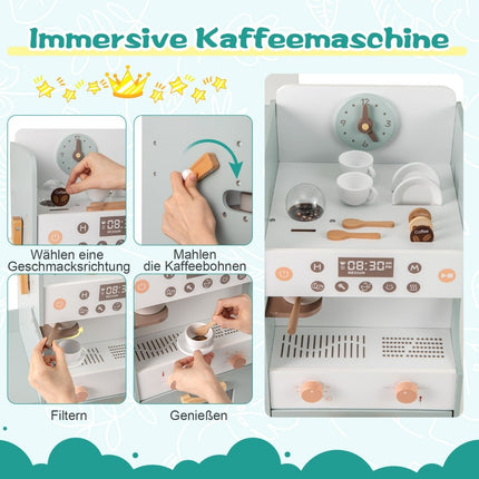 Wooden Play Store Set with Vending Machine & Cash Register